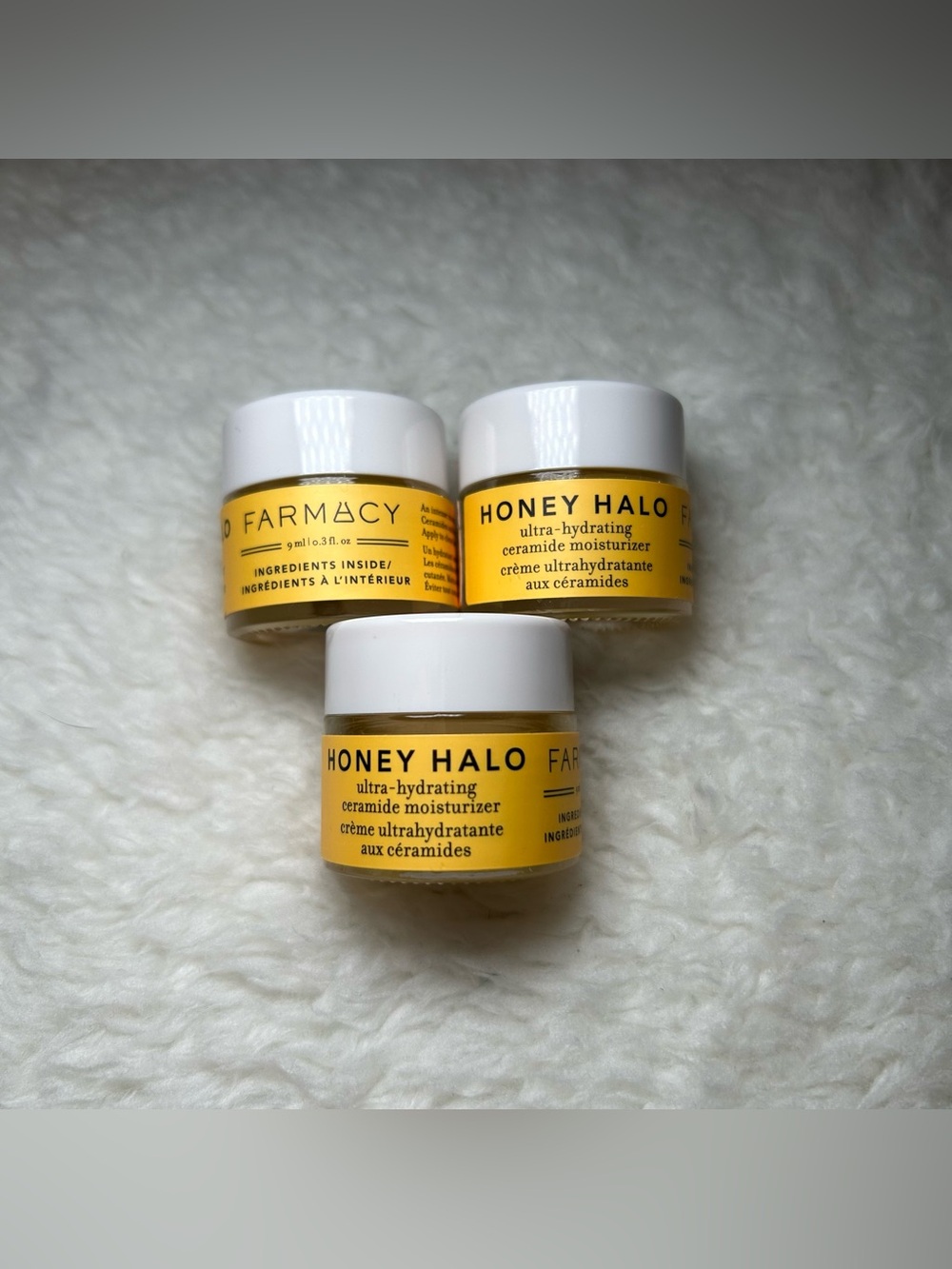 Farmacy Honey Halo Ultra Hydrating Ceramide Moisturizer 3 Pack NEW